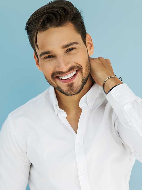 Man smiling